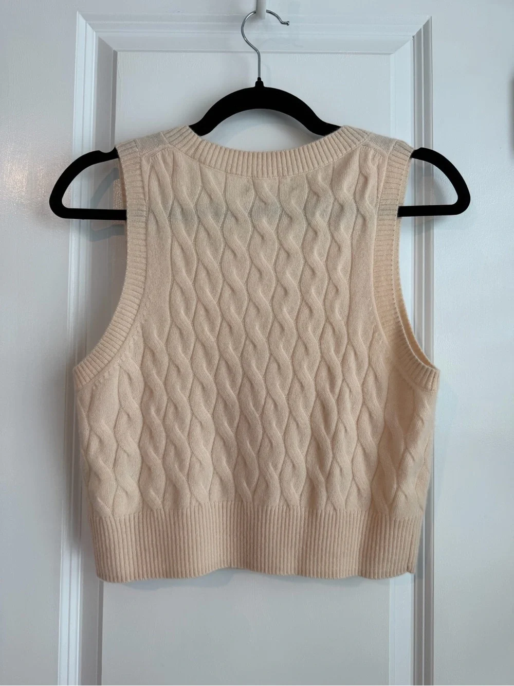 J. Crew Women’s Cashmere Cropped Cable Knit Sweater Vest Size Small